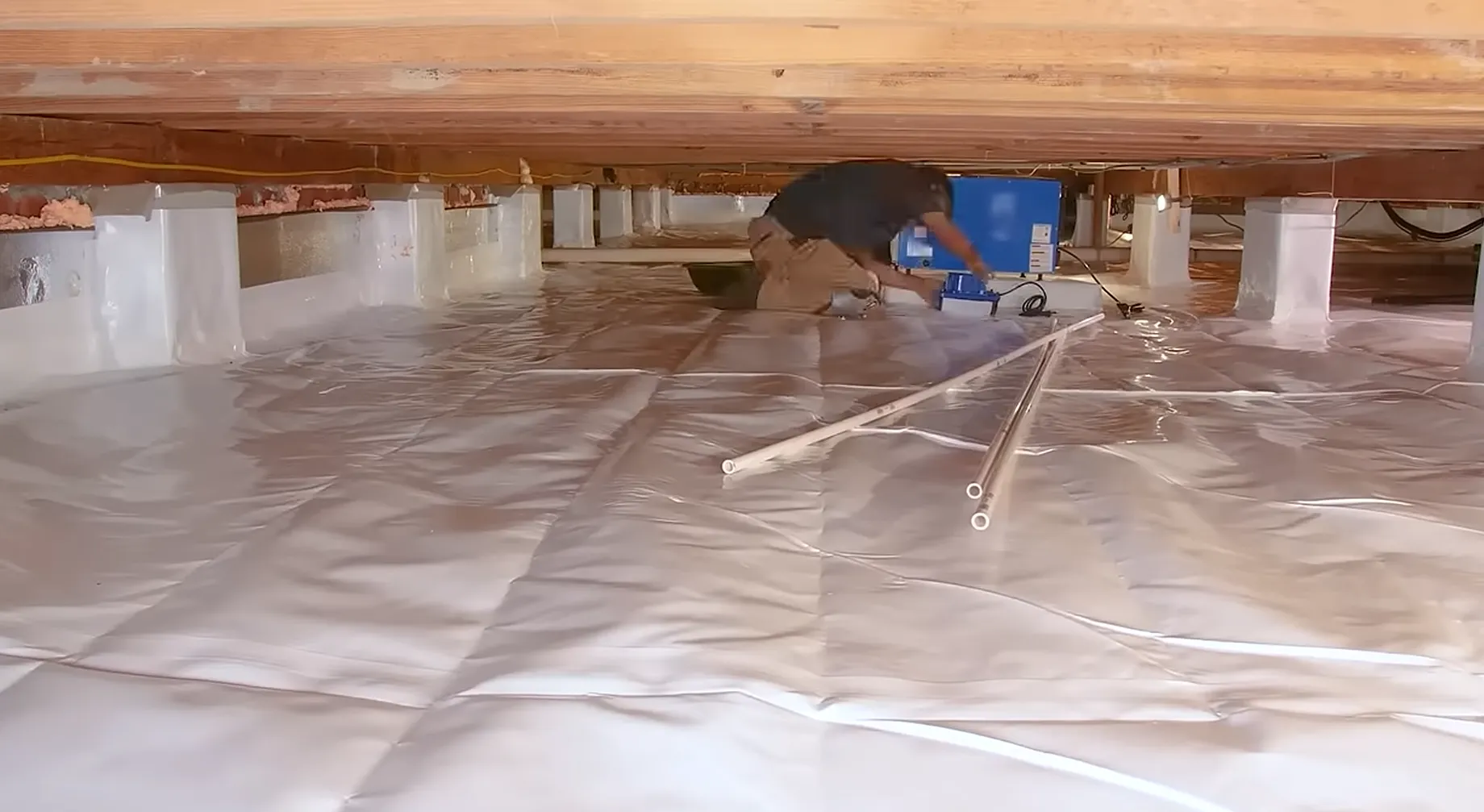 Crawl space water damage insurance claim forensic moisture mapping